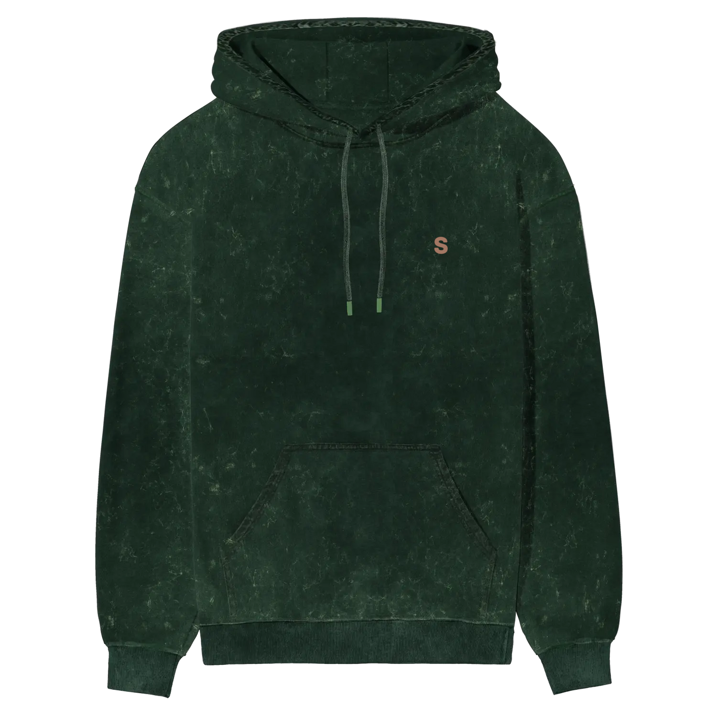 Solid Acid Wash Cotton Hoodie
