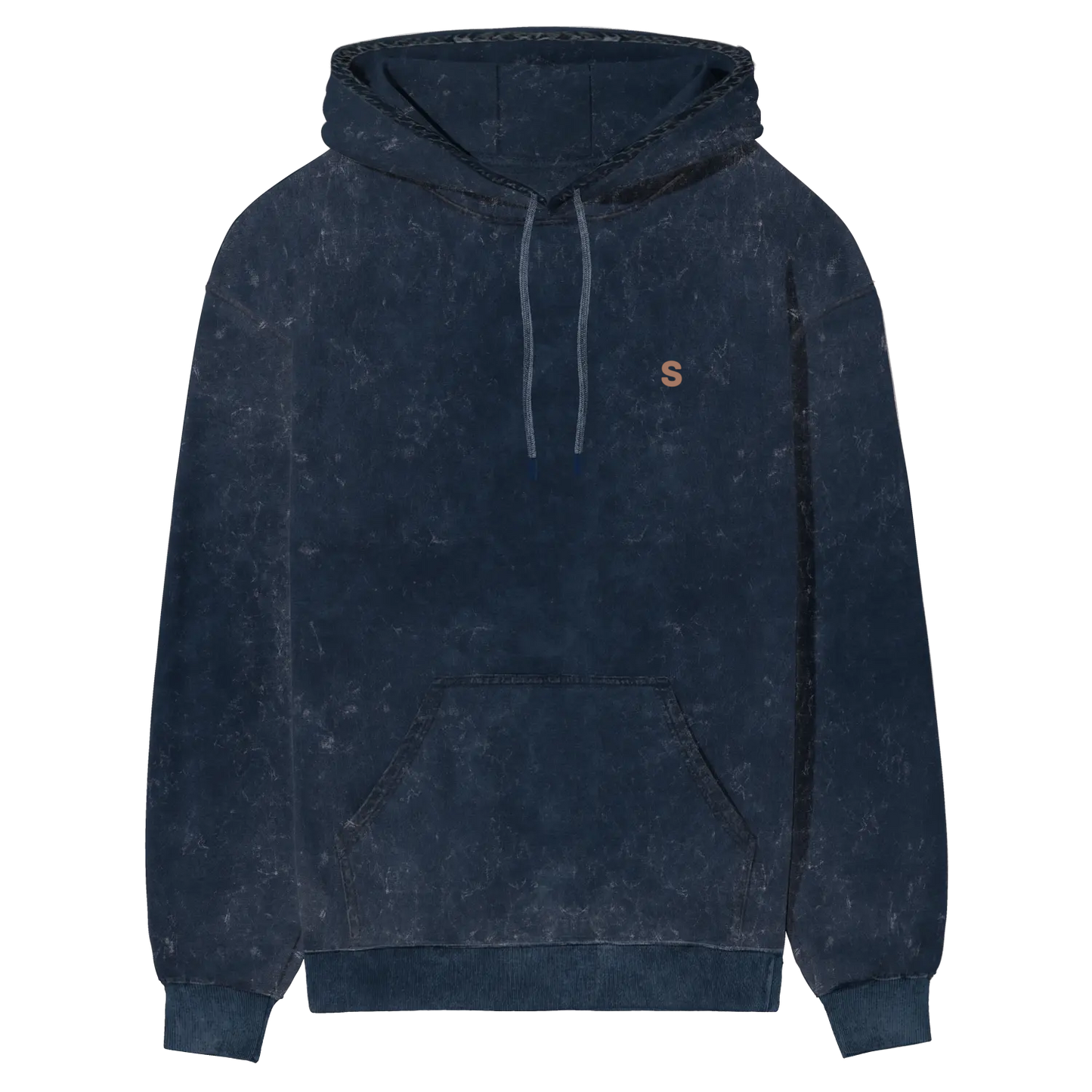 Solid Acid Wash Cotton Hoodie
