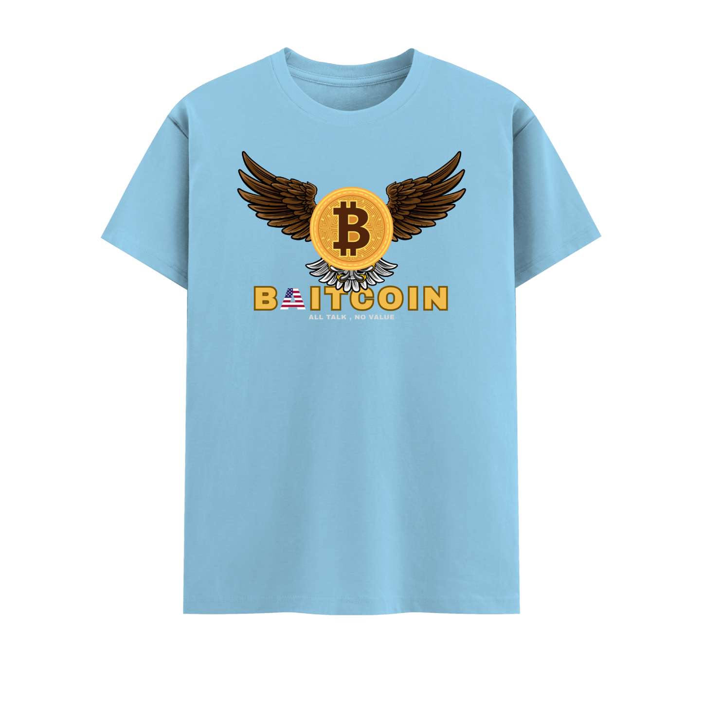 Bitcoin Short Sleeve Crew neck Cotton Tshirt