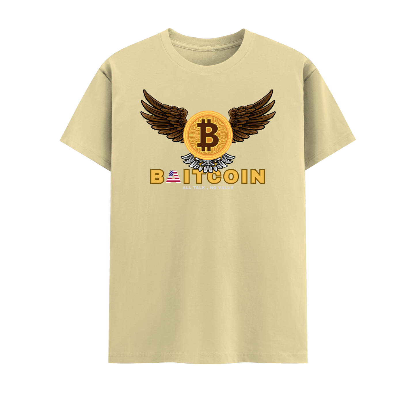 Bitcoin Short Sleeve Crew neck Cotton Tshirt