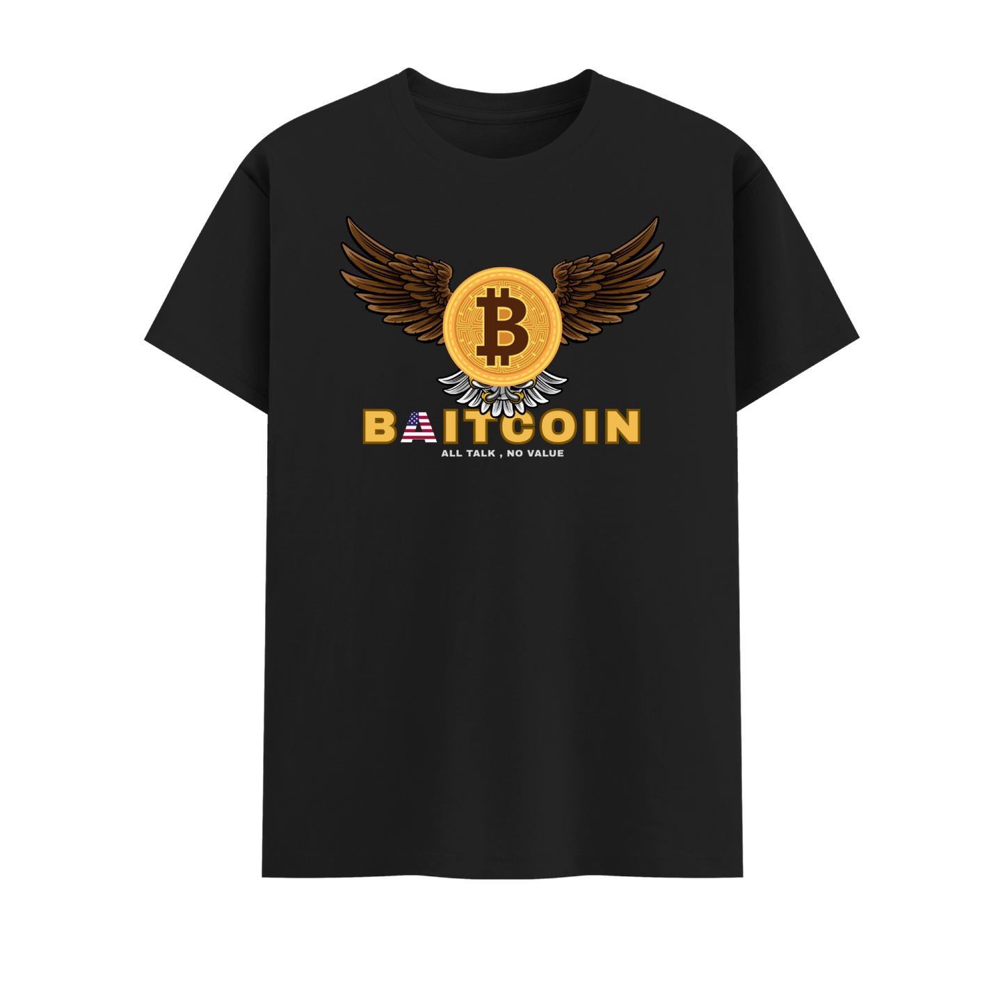 Bitcoin Short Sleeve Crew neck Cotton Tshirt