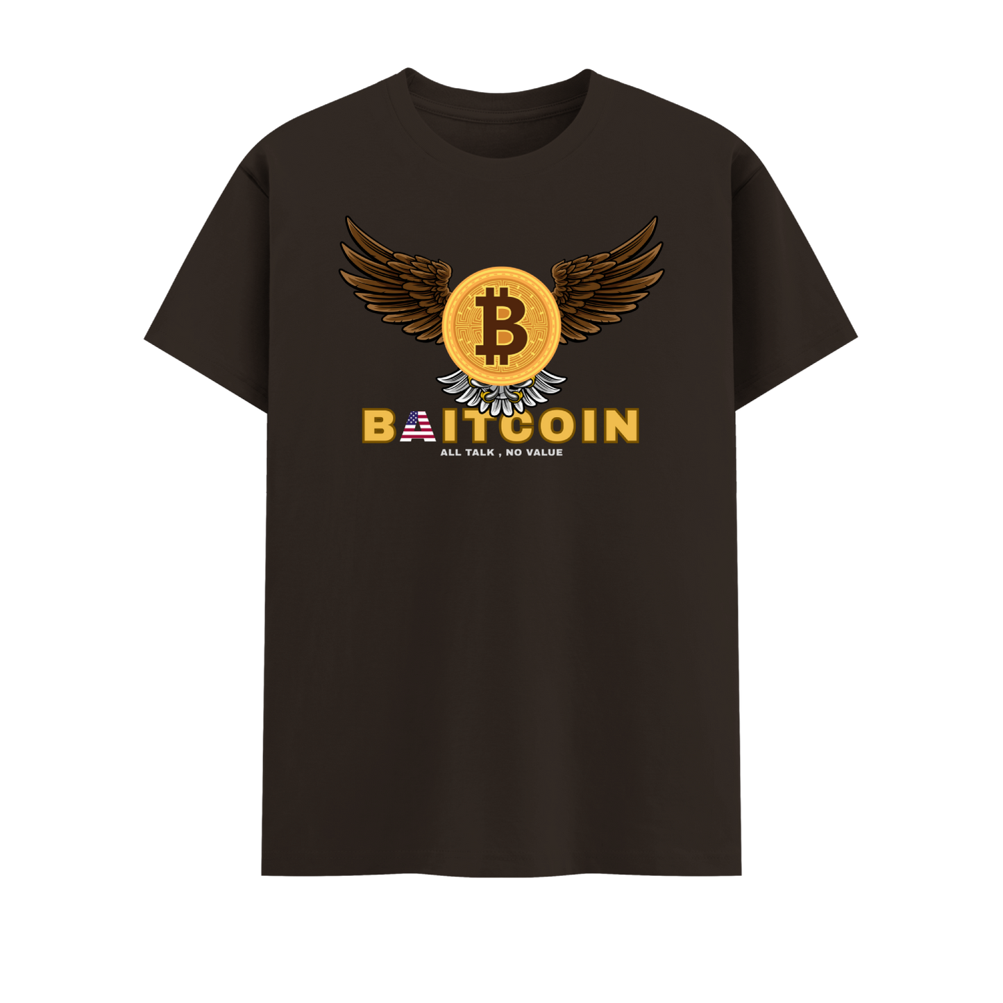 Bitcoin Short Sleeve Crew neck Cotton Tshirt