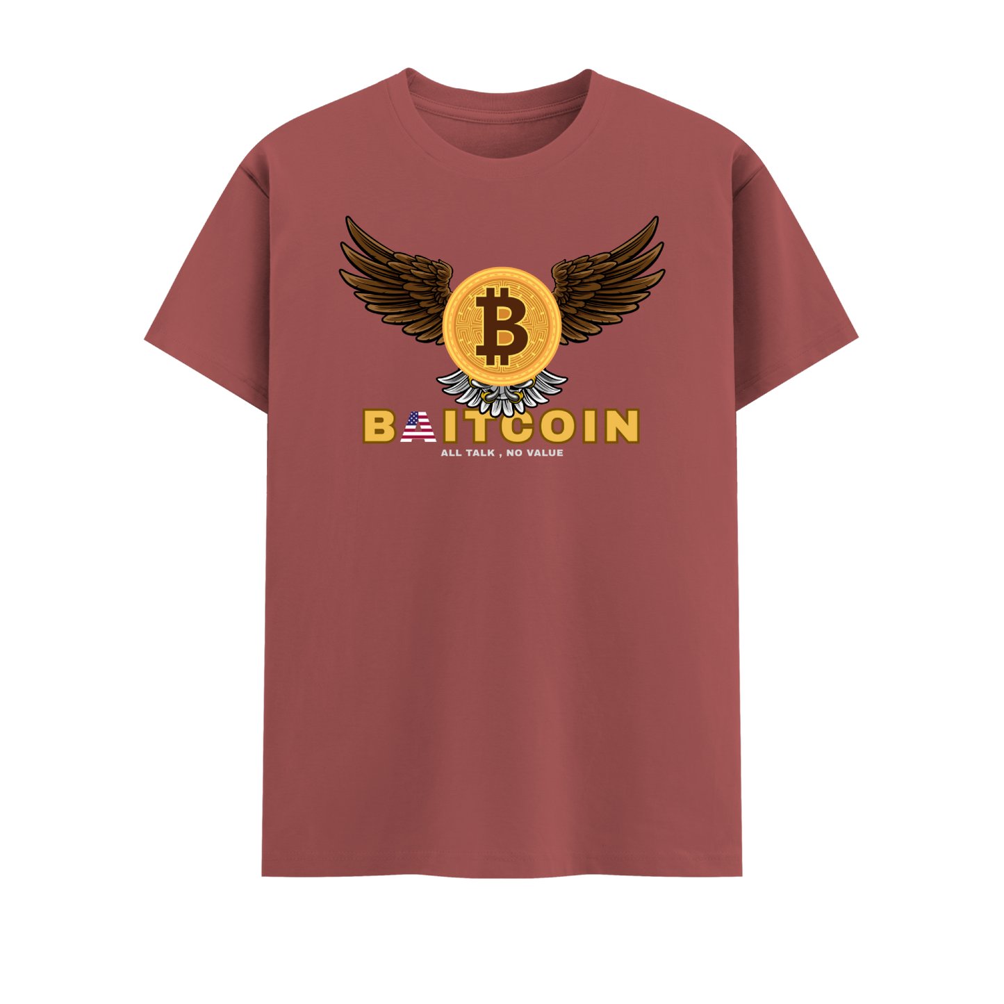 Bitcoin Short Sleeve Crew neck Cotton Tshirt