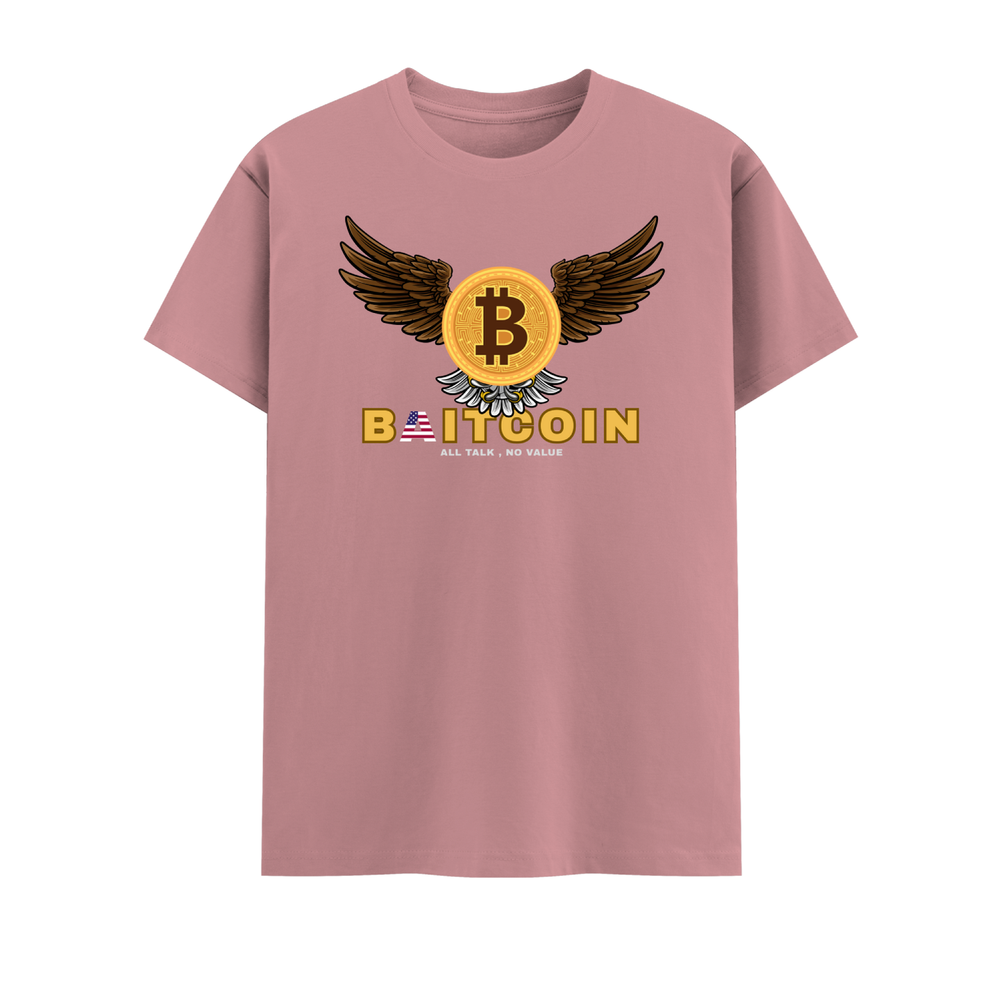 Bitcoin Short Sleeve Crew neck Cotton Tshirt