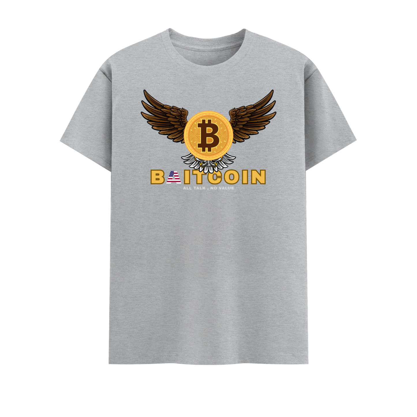 Bitcoin Short Sleeve Crew neck Cotton Tshirt