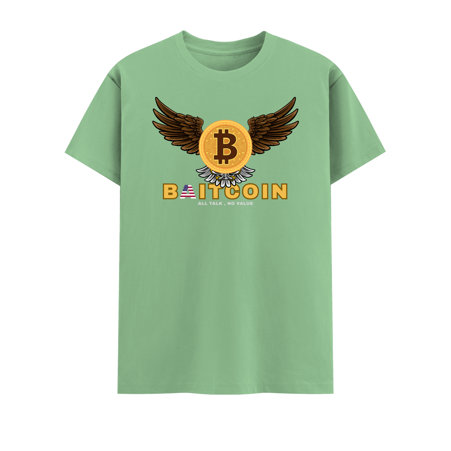 Bitcoin Short Sleeve Crew neck Cotton Tshirt