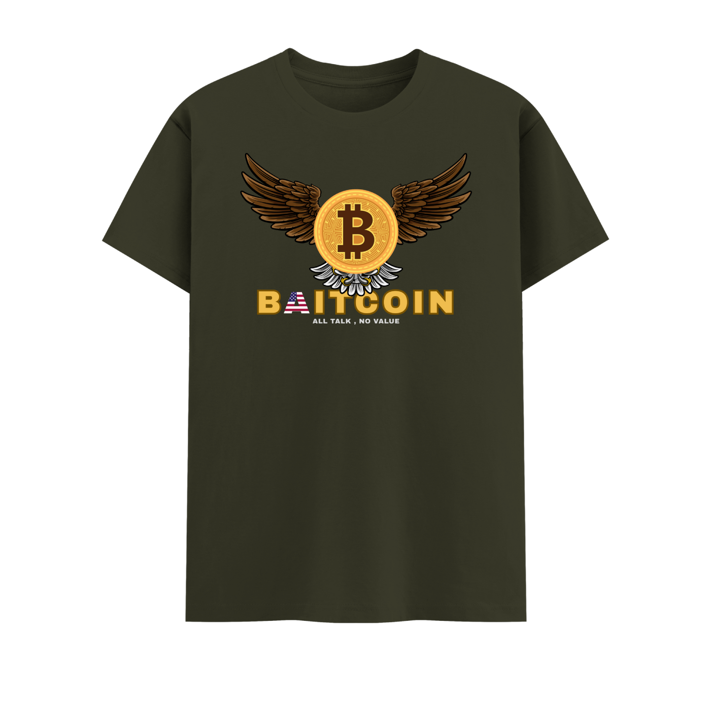 Bitcoin Short Sleeve Crew neck Cotton Tshirt