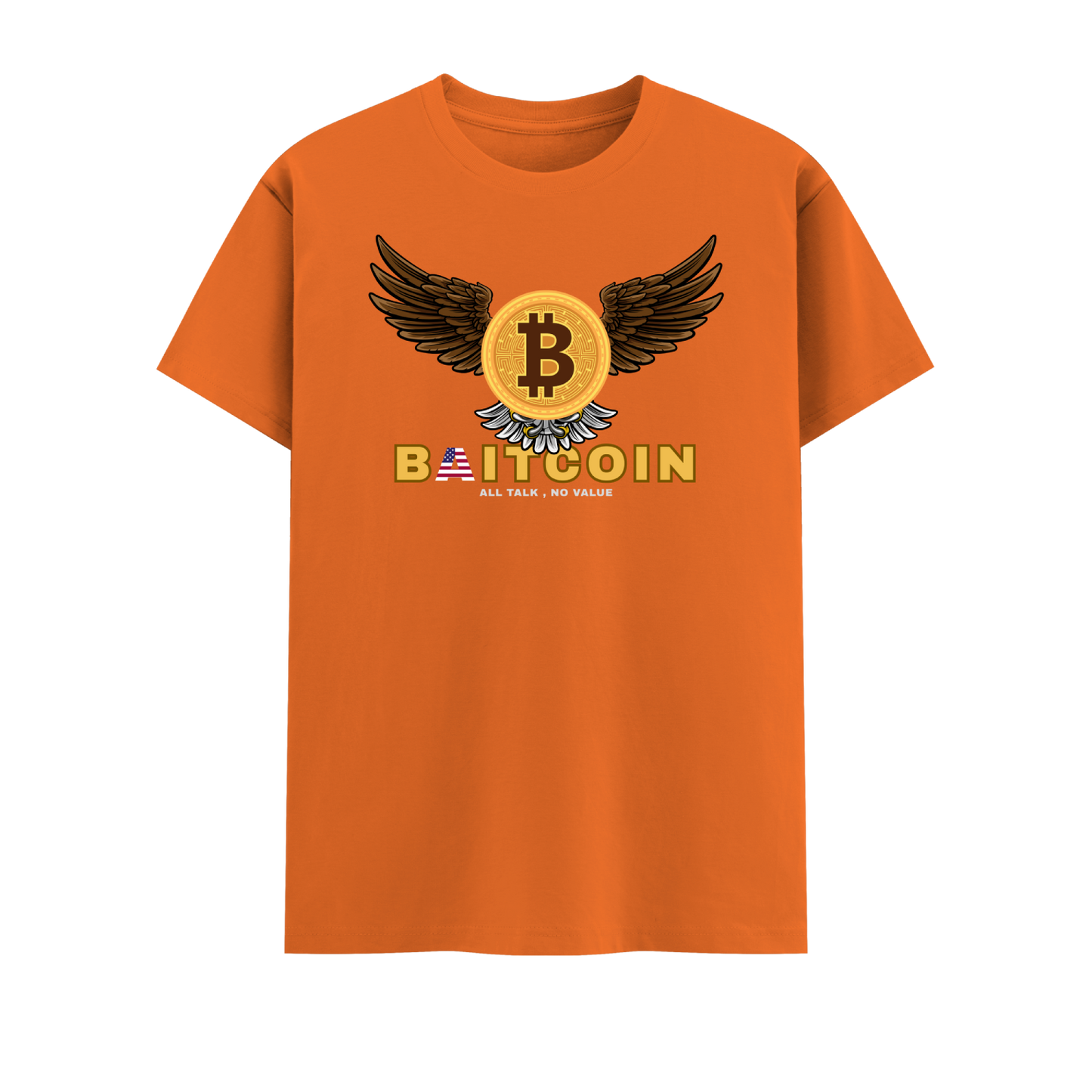 Bitcoin Short Sleeve Crew neck Cotton Tshirt