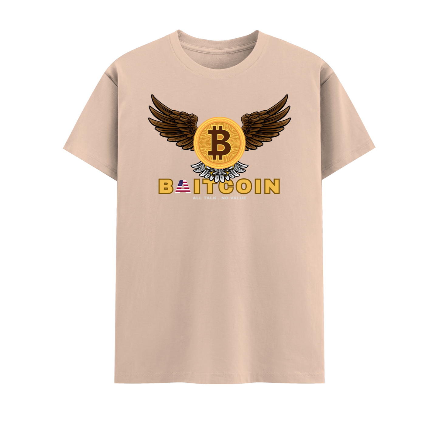 Bitcoin Short Sleeve Crew neck Cotton Tshirt