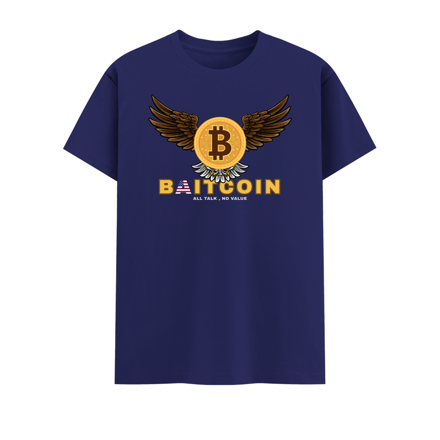 Bitcoin Short Sleeve Crew neck Cotton Tshirt