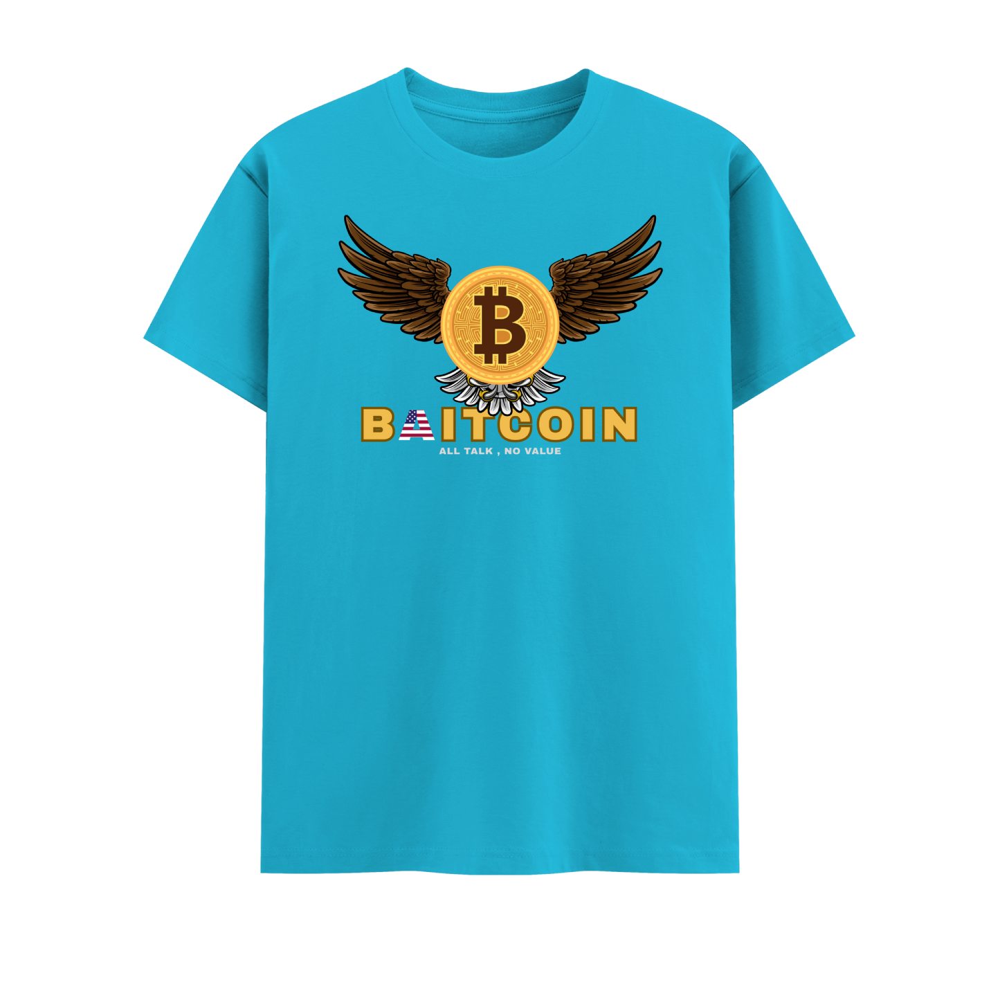 Bitcoin Short Sleeve Crew neck Cotton Tshirt