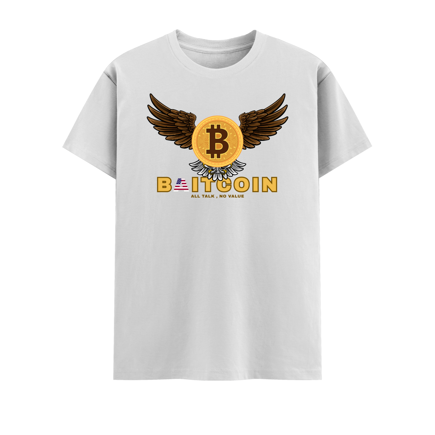 Bitcoin Short Sleeve Crew neck Cotton Tshirt
