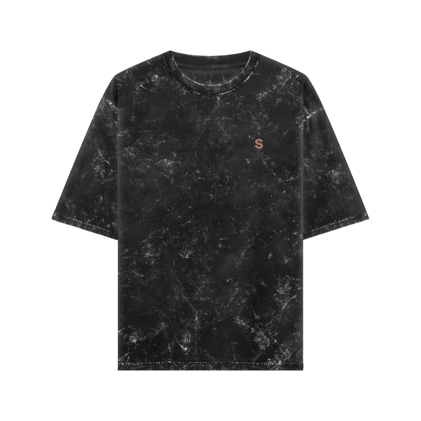 Oversized Acid wash Crew Neck Cotton Tshirt
