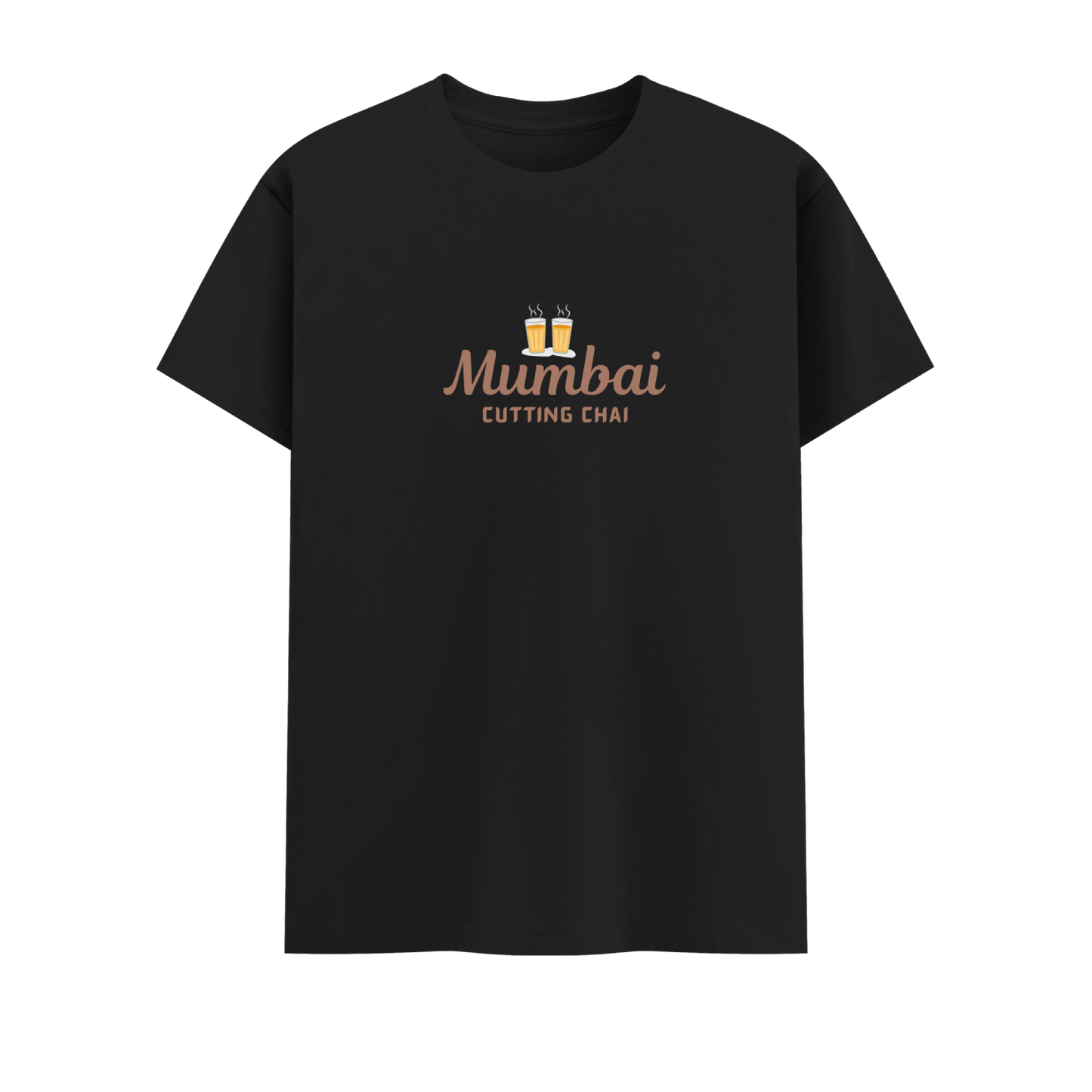 Cutting Chai Short Sleeve Crew Neck Cotton Tshirt