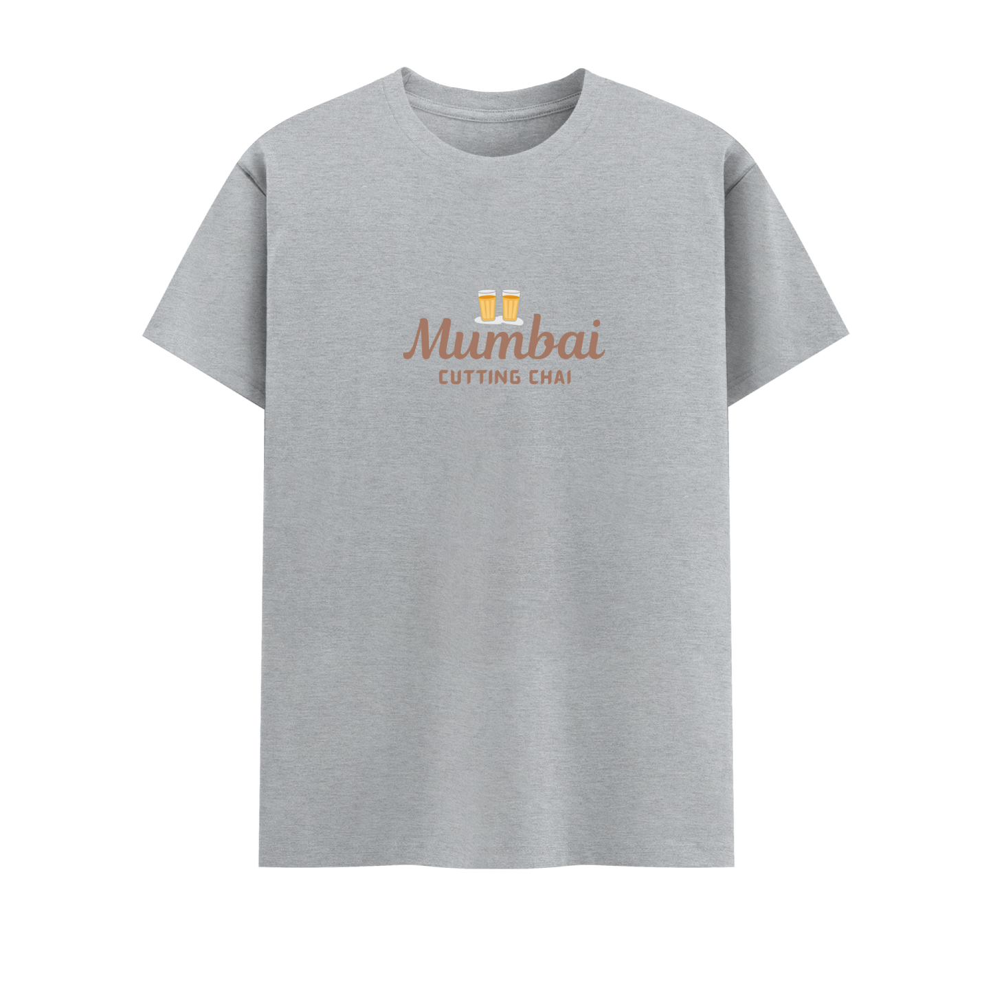 Cutting Chai Short Sleeve Crew Neck Cotton Tshirt