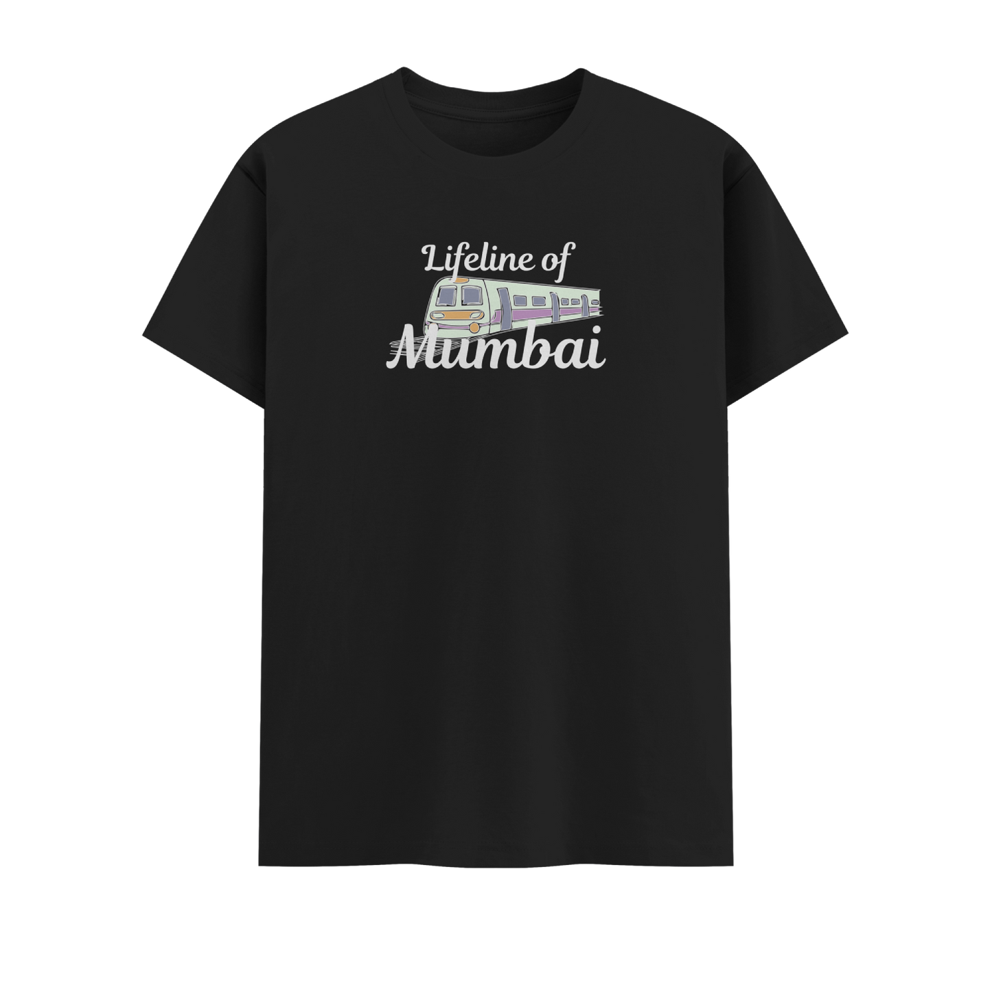 Local Train Short Sleeve Crew Neck Cotton Tshirt