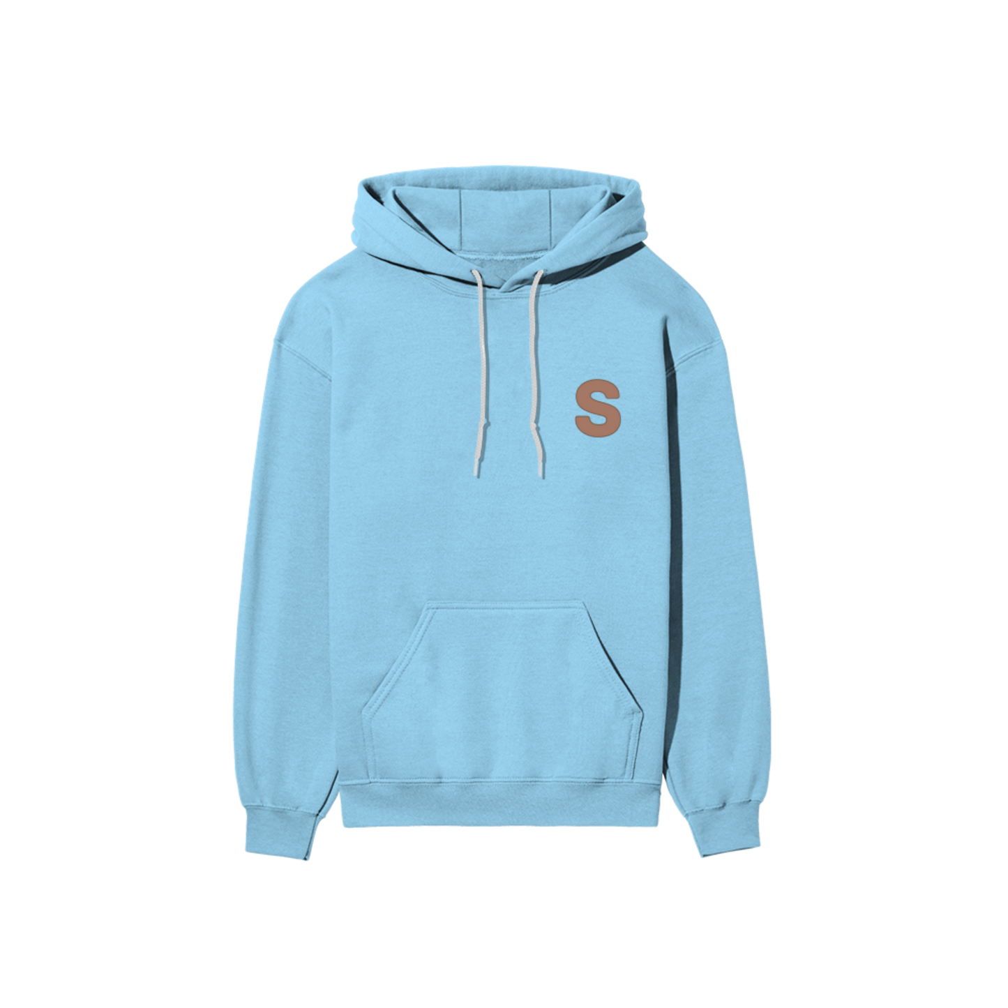 Solid Hooded Cotton Sweatshirt