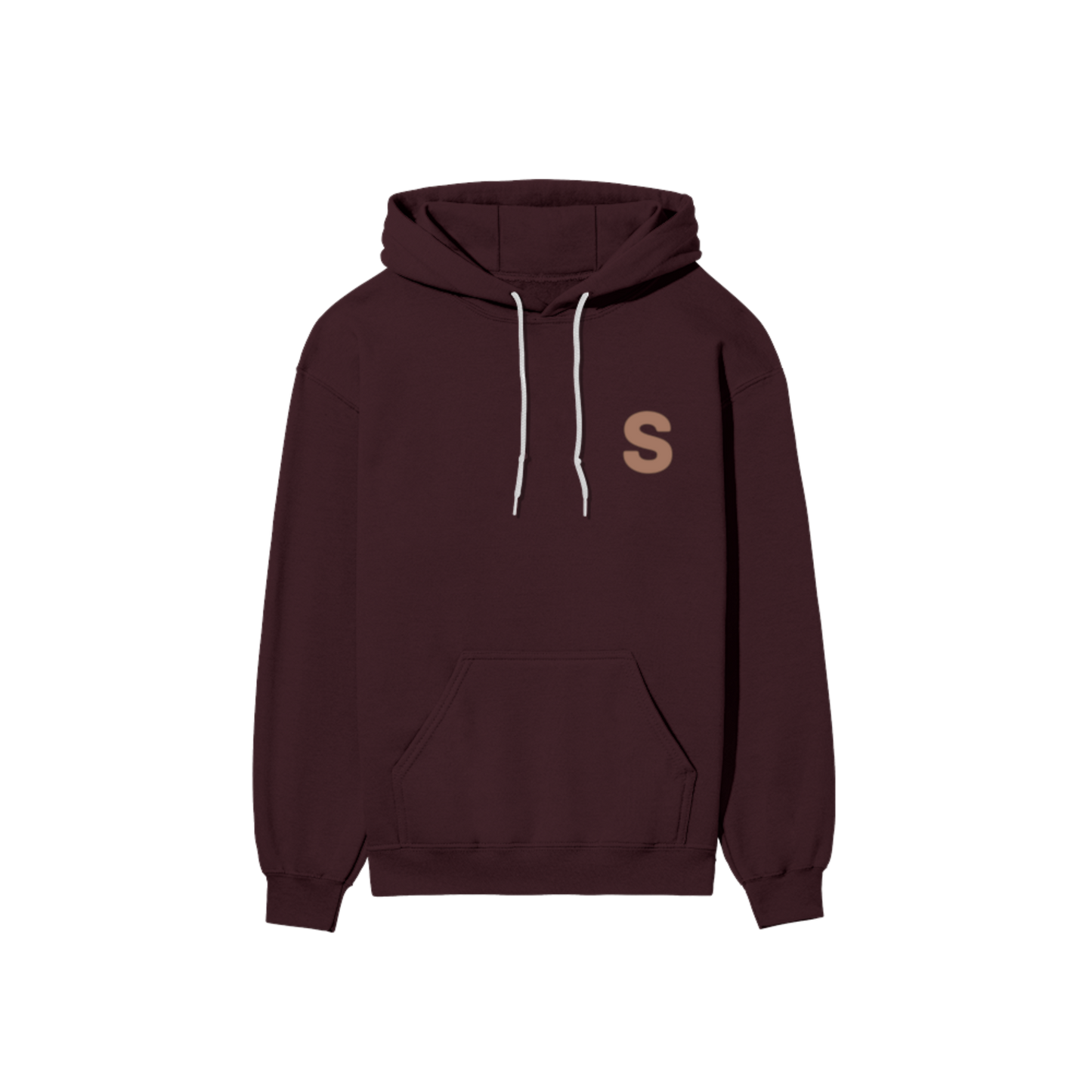 Solid Hooded Cotton Sweatshirt