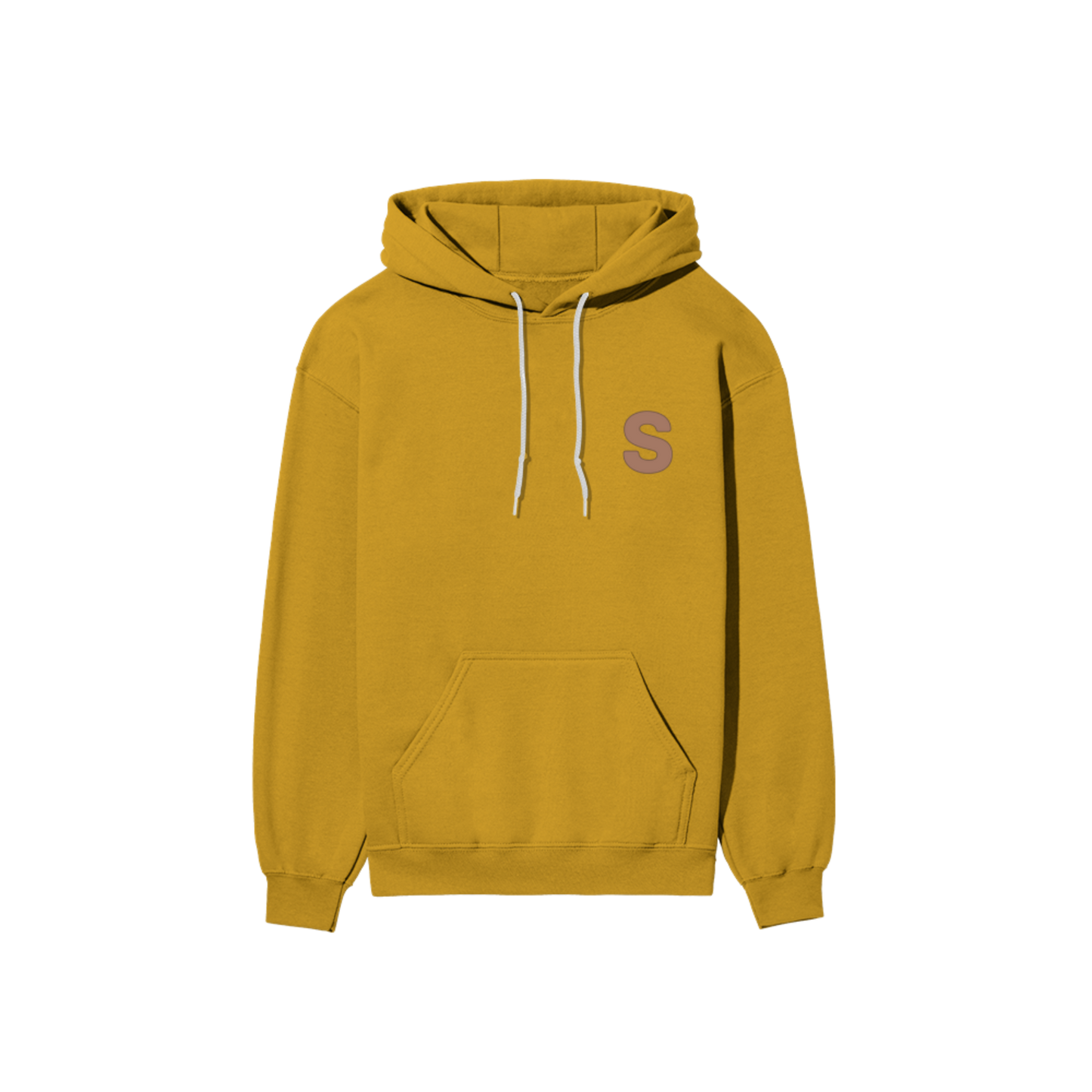 Solid Hooded Cotton Sweatshirt