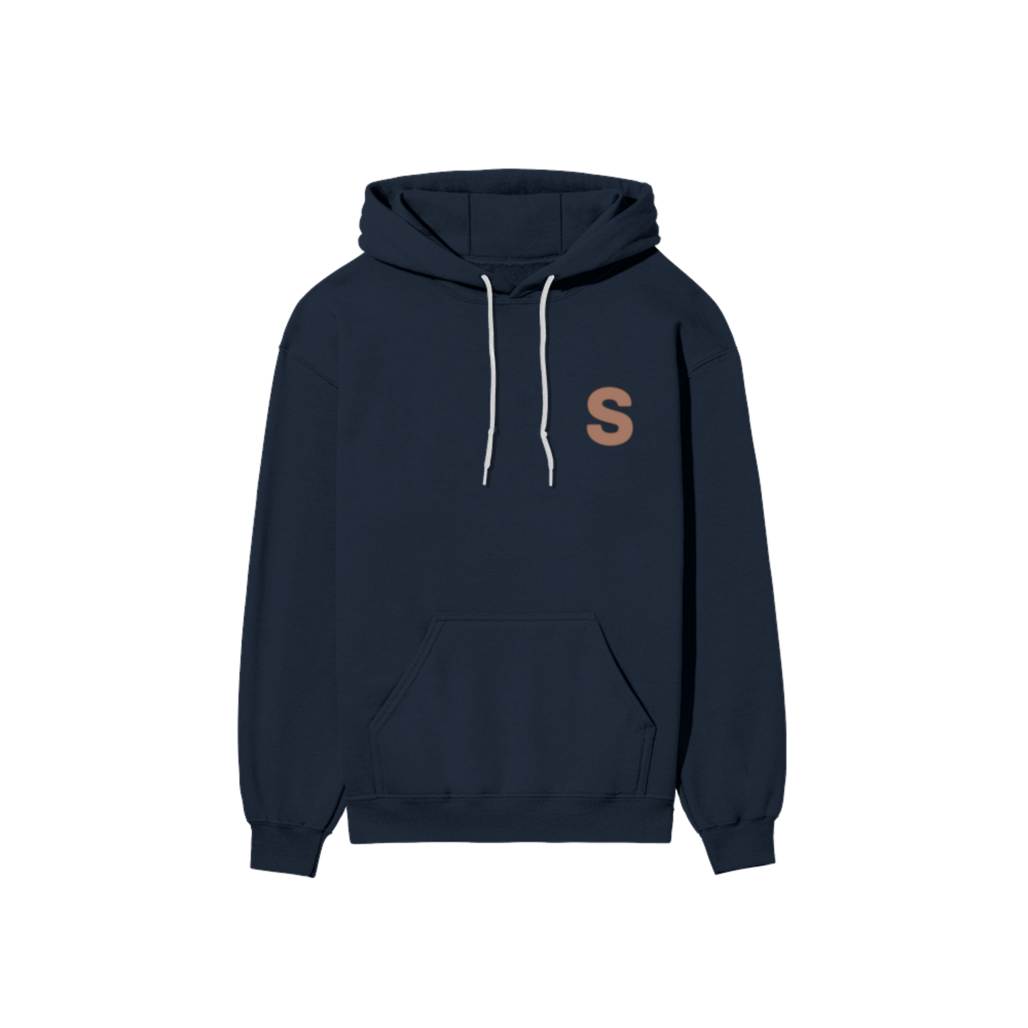 Solid Hooded Cotton Sweatshirt