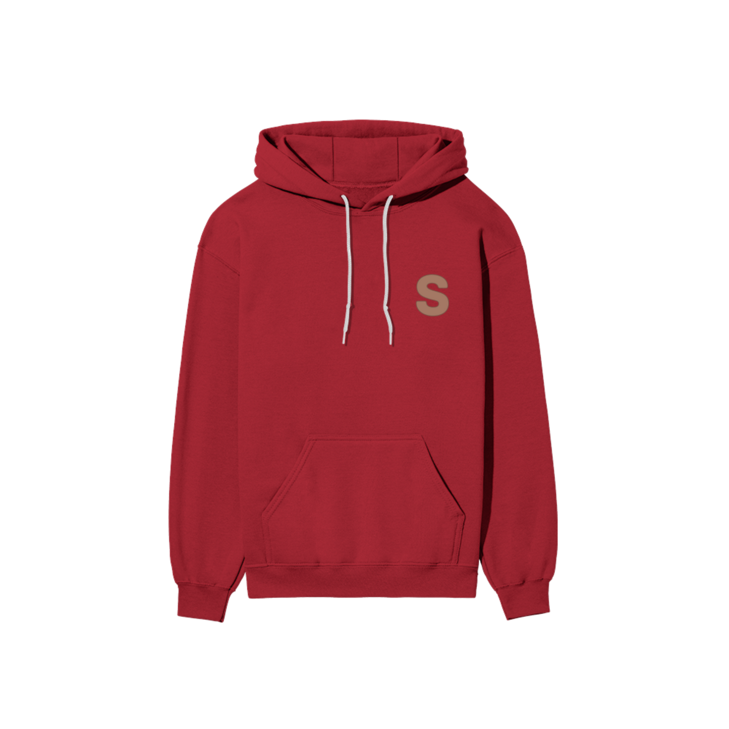 Solid Hooded Cotton Sweatshirt