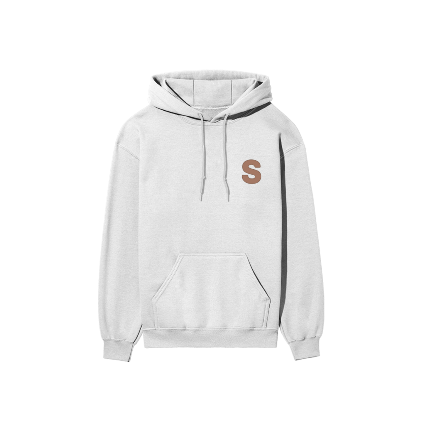 Solid Hooded Cotton Sweatshirt