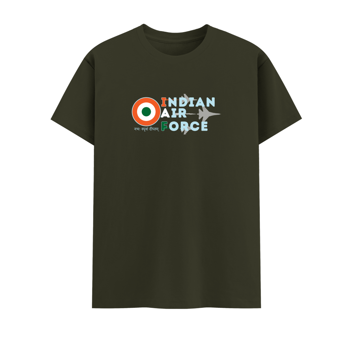 IAF Short Sleeve Crew Neck Cotton Tshirt