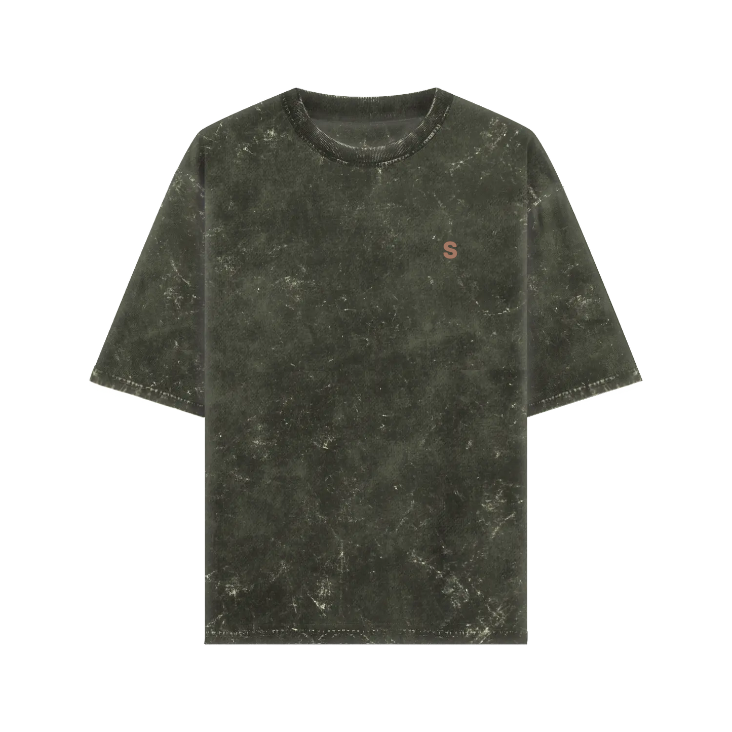 Oversized Acid wash Crew Neck Cotton Tshirt