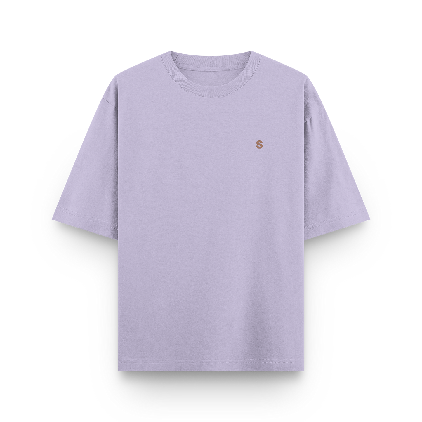 Solid Oversized Cotton Crew Neck Tshirt