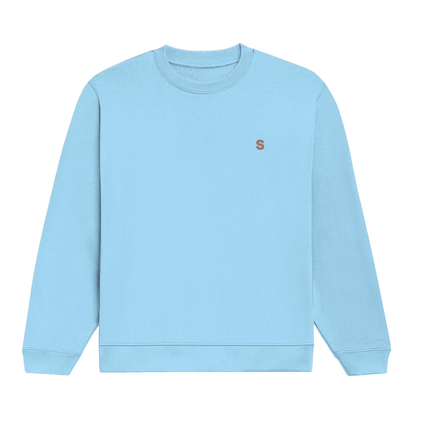 Solid Full Sleeve Cotton Crew Neck Sweatshirt