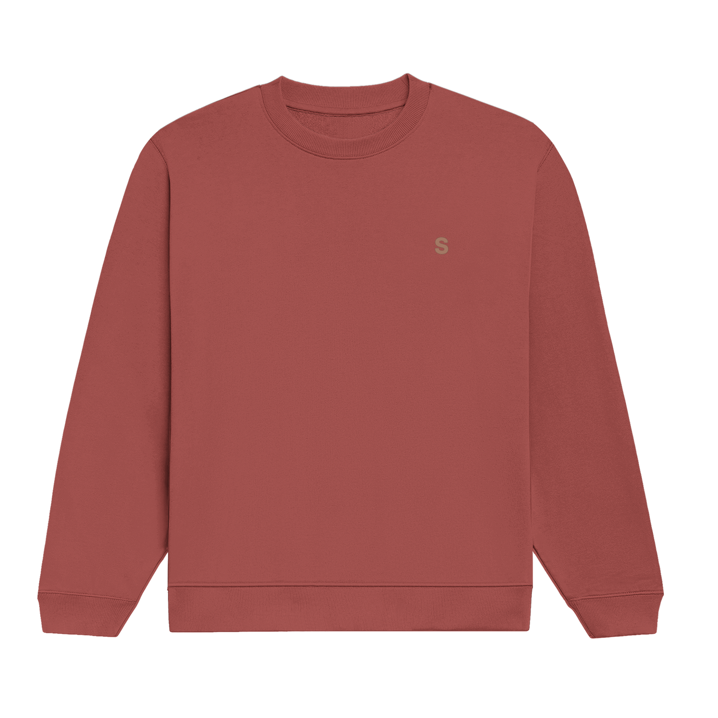 Solid Full Sleeve Cotton Crew Neck Sweatshirt