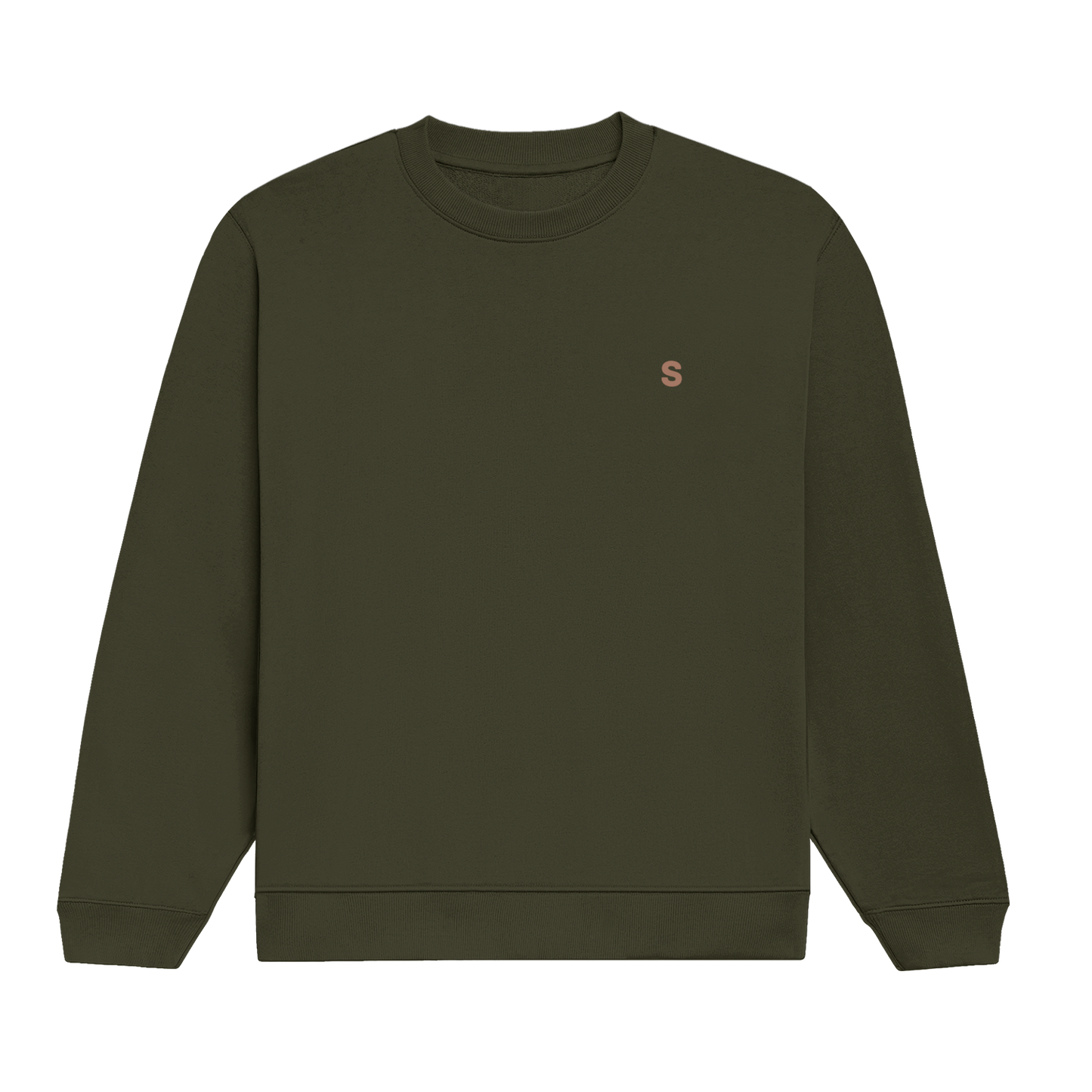 Solid Full Sleeve Cotton Crew Neck Sweatshirt