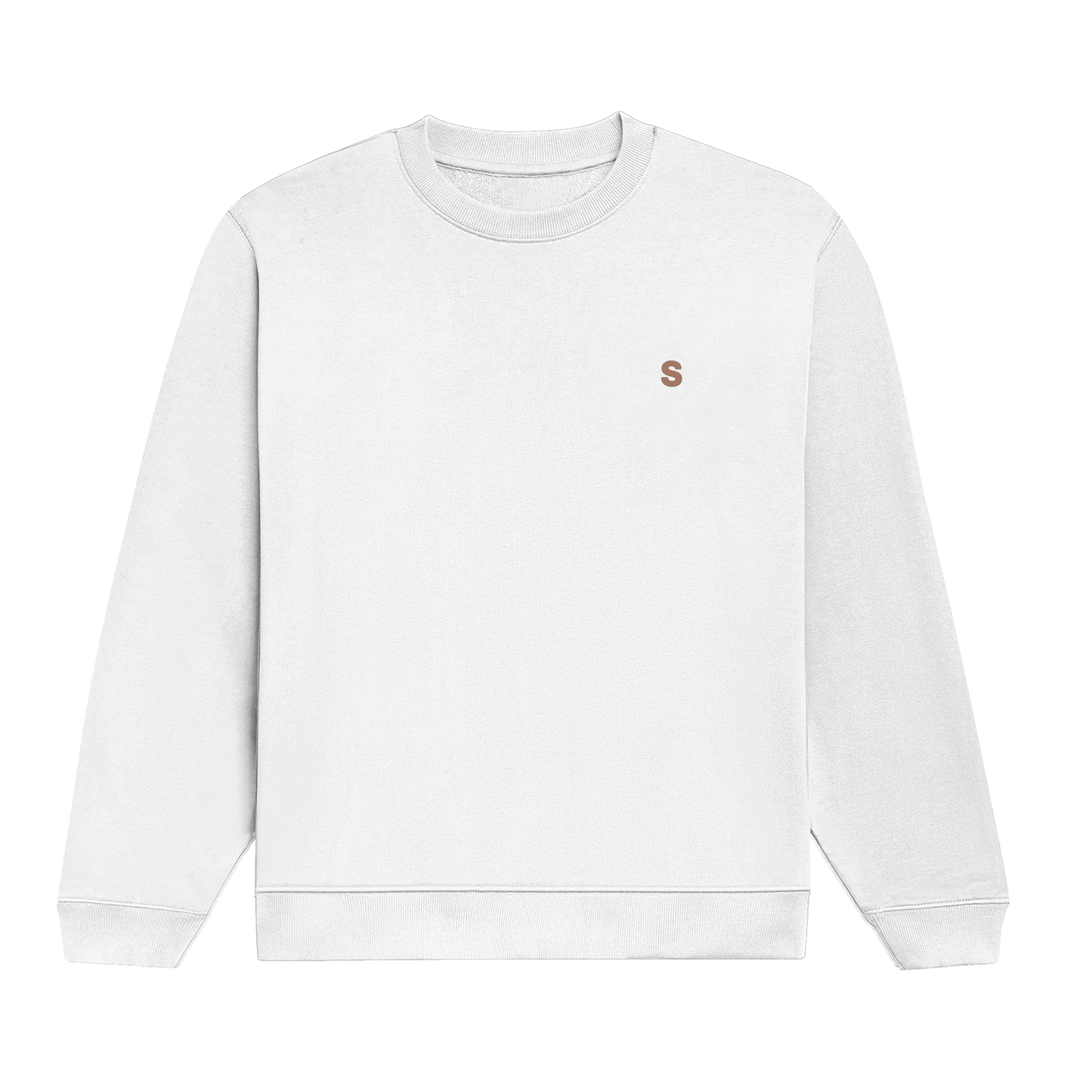 Solid Full Sleeve Cotton Crew Neck Sweatshirt