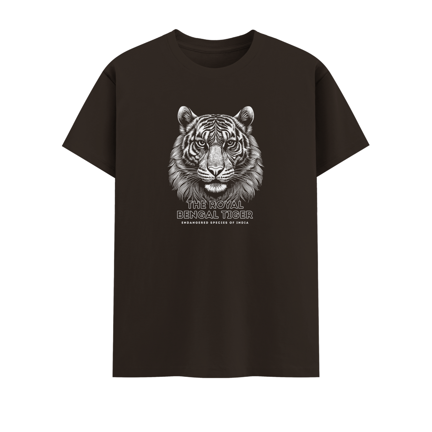 Bengal Tiger Short Sleeve Crew neck Cotton Tshirt