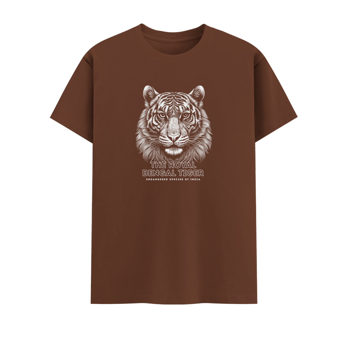 Bengal Tiger Short Sleeve Crew neck Cotton Tshirt