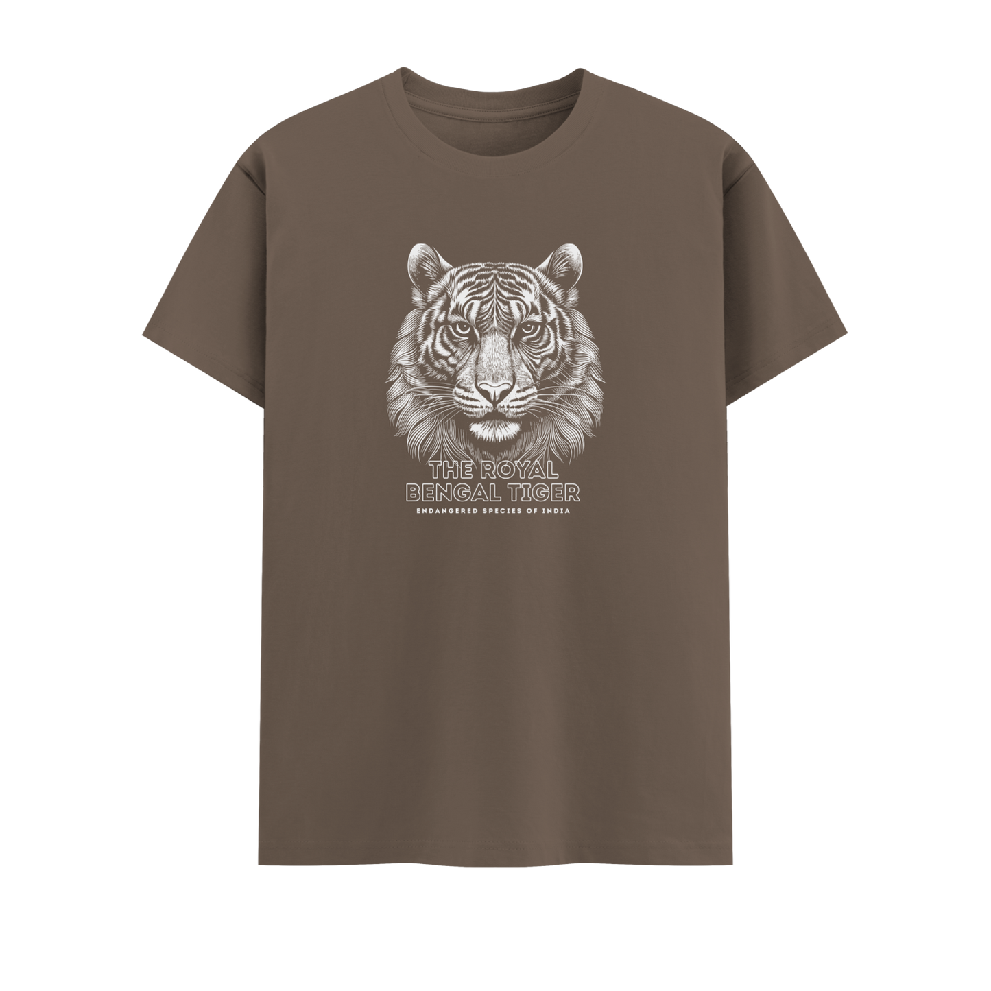 Bengal Tiger Short Sleeve Crew neck Cotton Tshirt