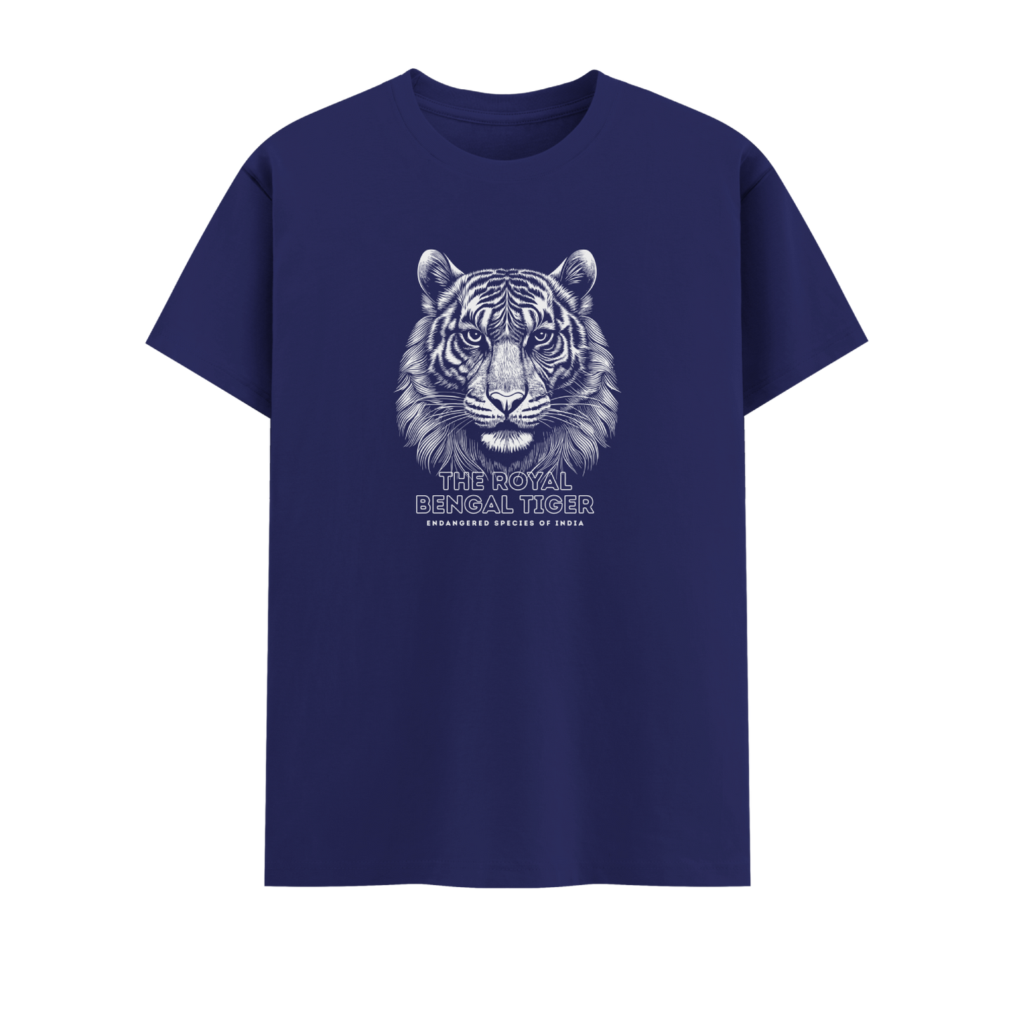 Bengal Tiger Short Sleeve Crew neck Cotton Tshirt