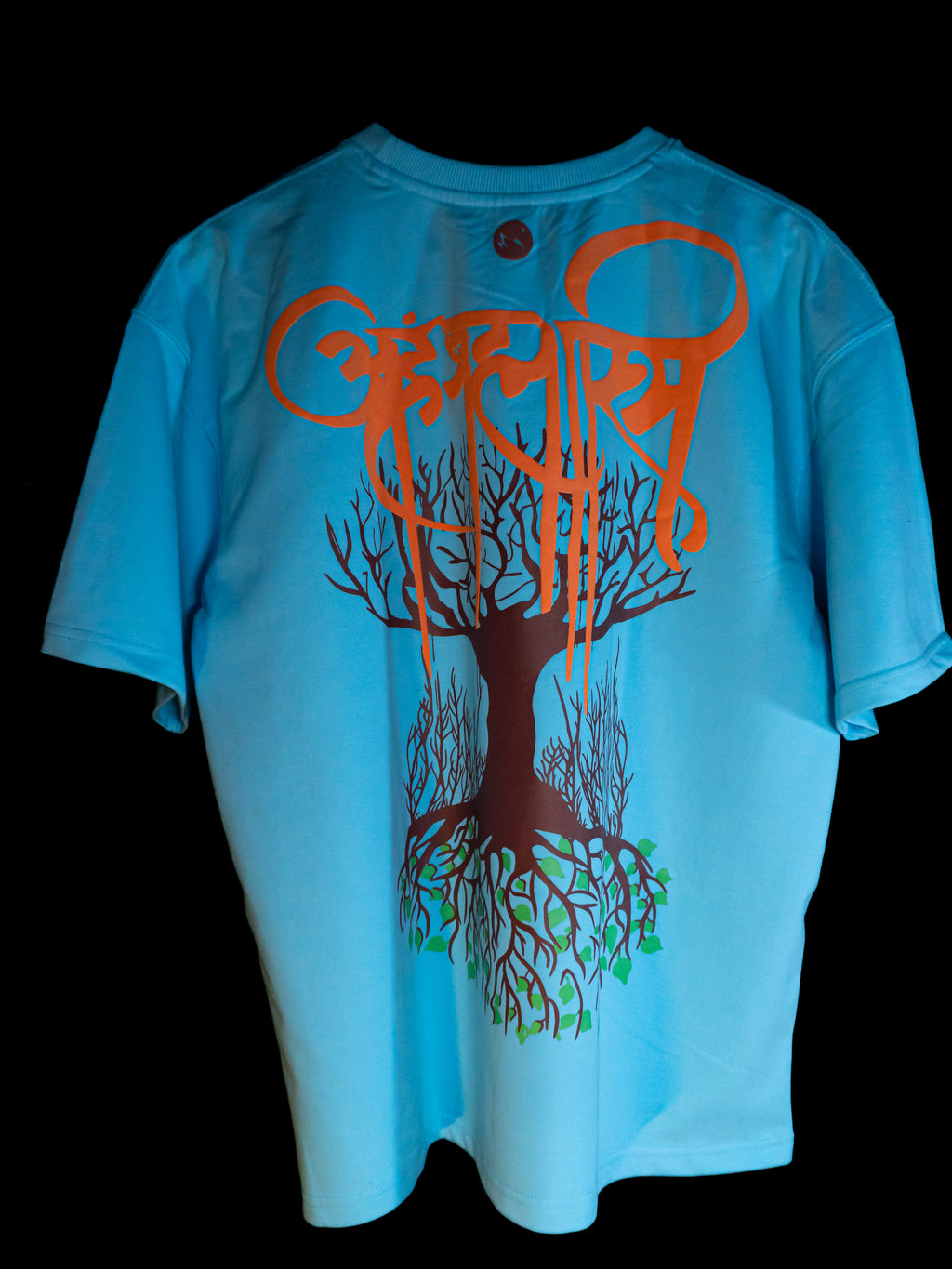 AHAM BRAMHASMI SKY BLUE T-SHIRT