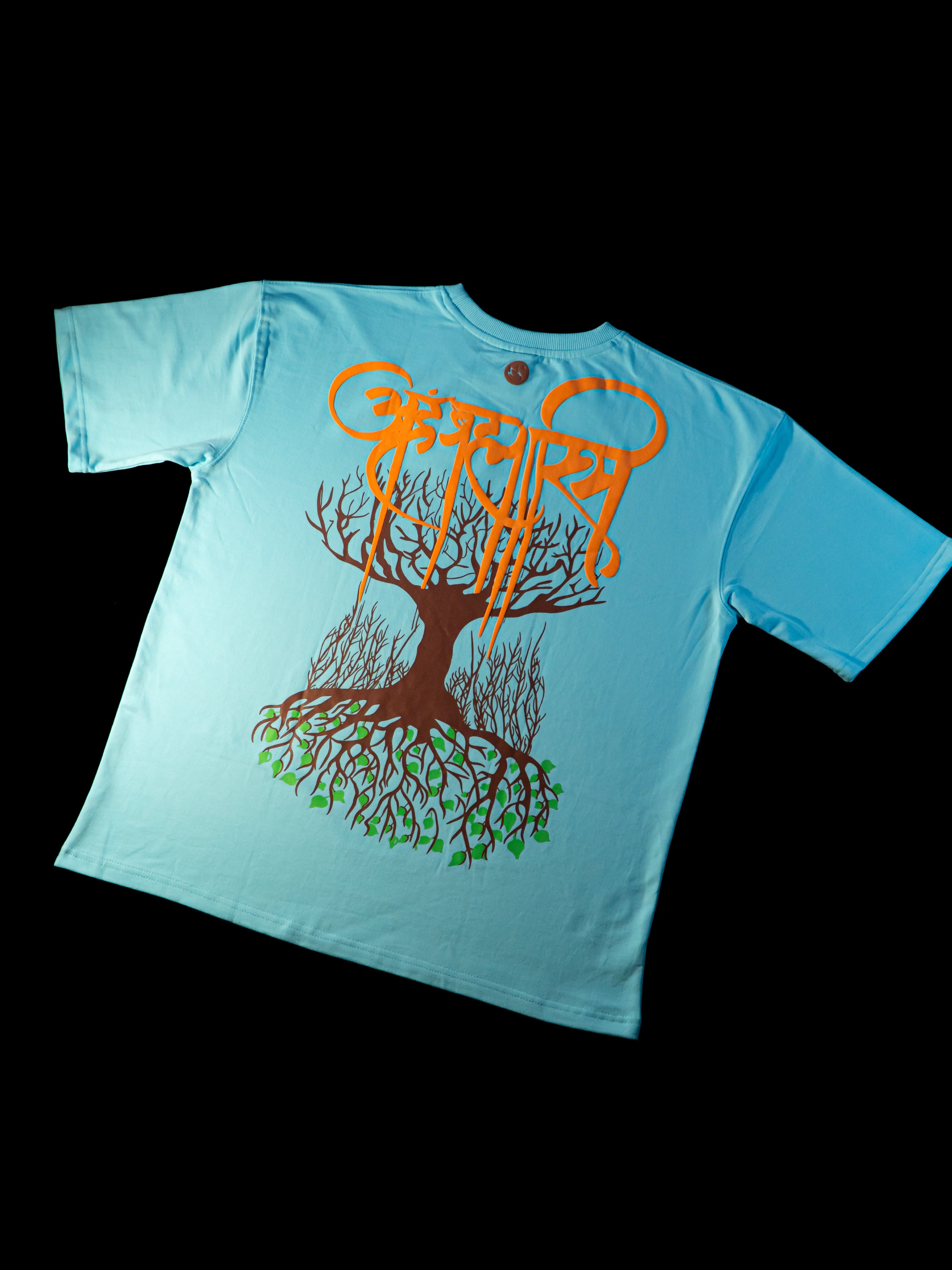 AHAM BRAMHASMI SKY BLUE T-SHIRT