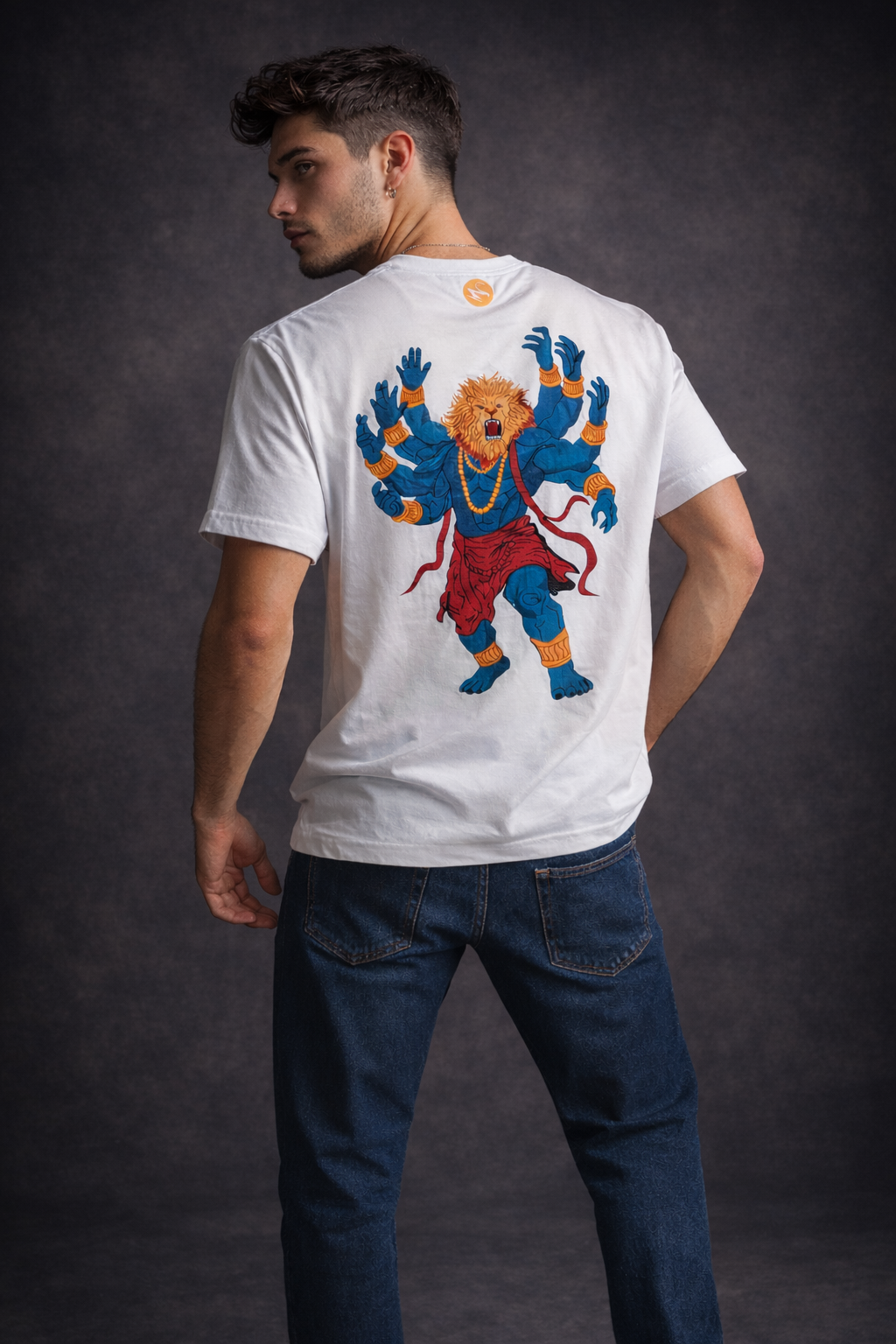 NARSIMHA WHITE T-SHIRT