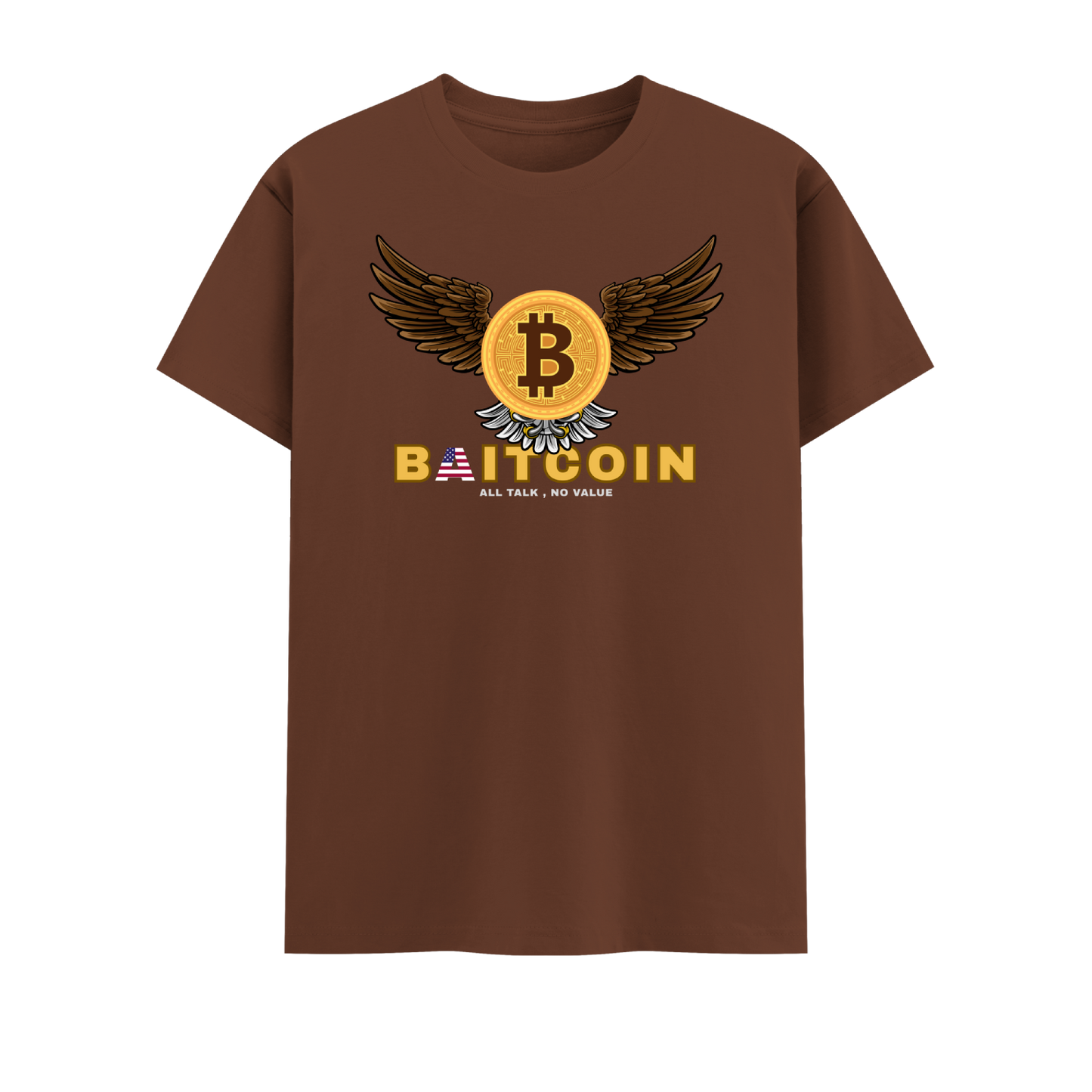Bitcoin Short Sleeve Crew neck Cotton Tshirt