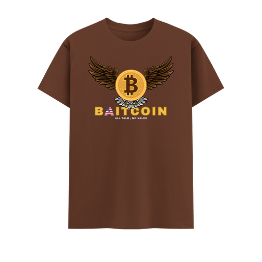 Bitcoin Short Sleeve Crew neck Cotton Tshirt