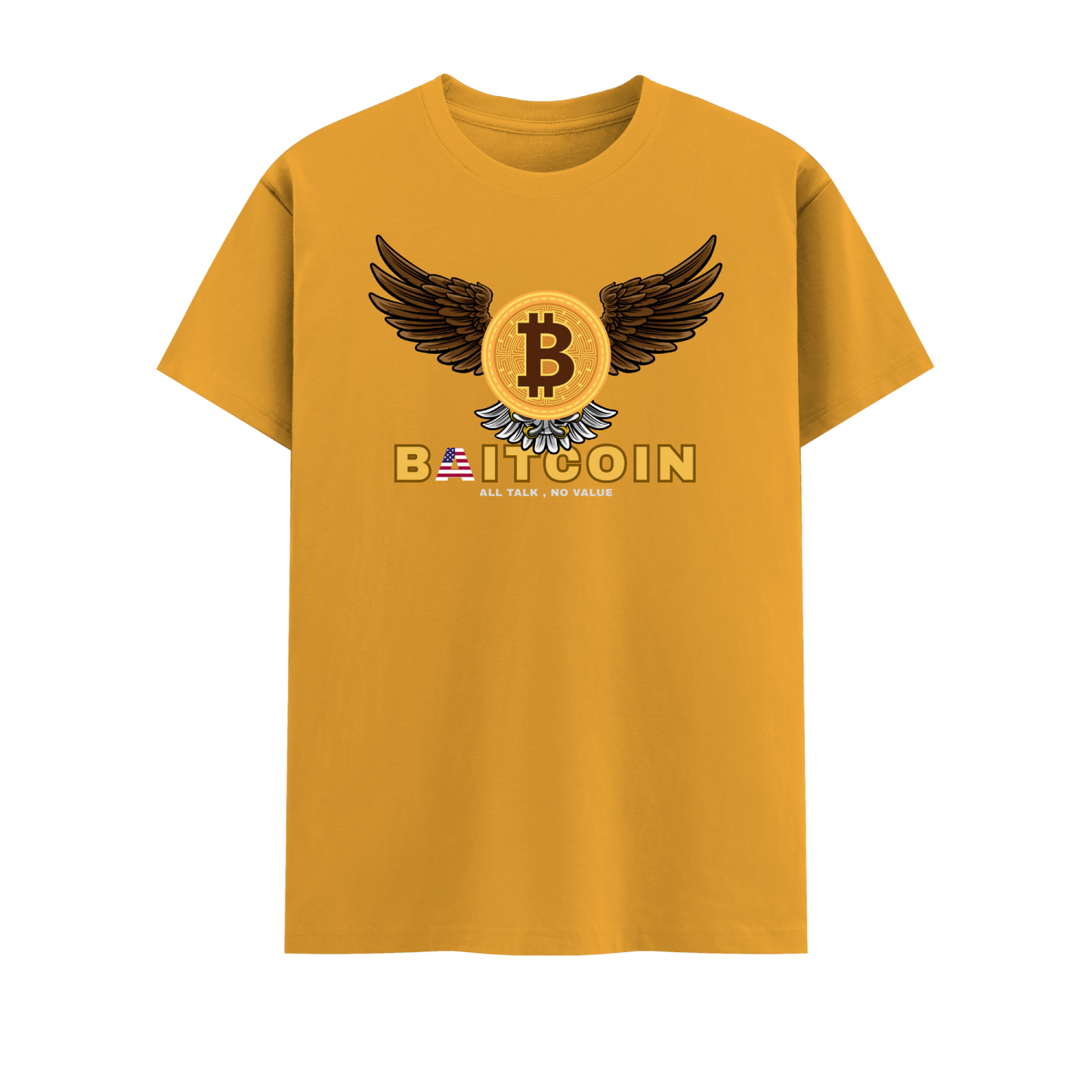Bitcoin Short Sleeve Crew neck Cotton Tshirt