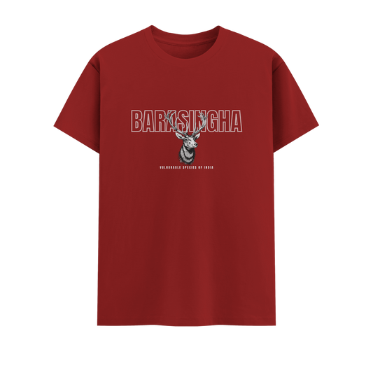 Barasingha Short Sleeve Crew neck Cotton Tshirt