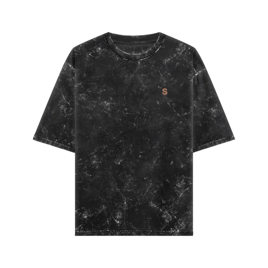 Oversized Acid wash Crew Neck Cotton Tshirt