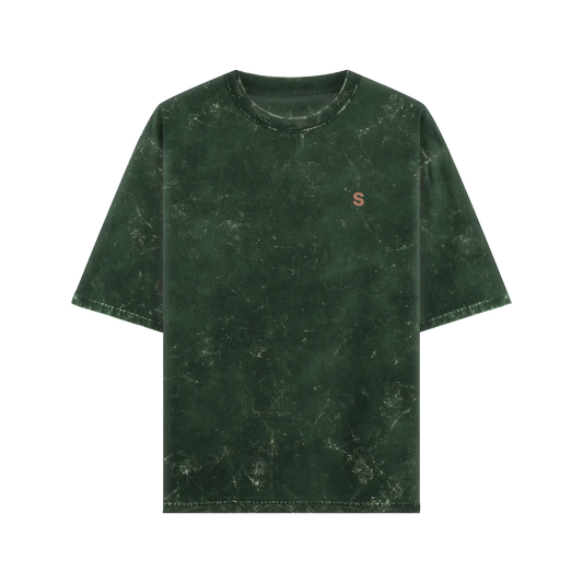 Oversized Acid wash Crew Neck Cotton Tshirt