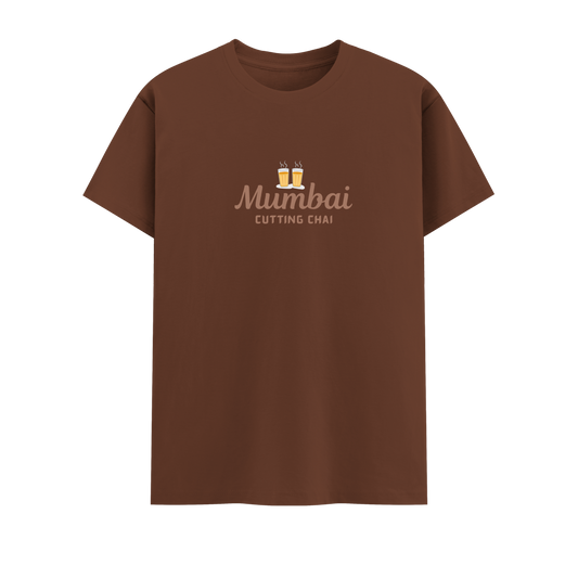 Cutting Chai Short Sleeve Crew Neck Cotton Tshirt