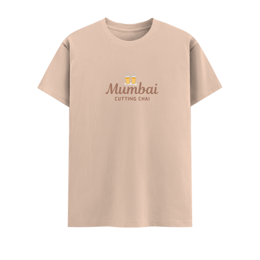 Cutting Chai Short Sleeve Crew Neck Cotton Tshirt