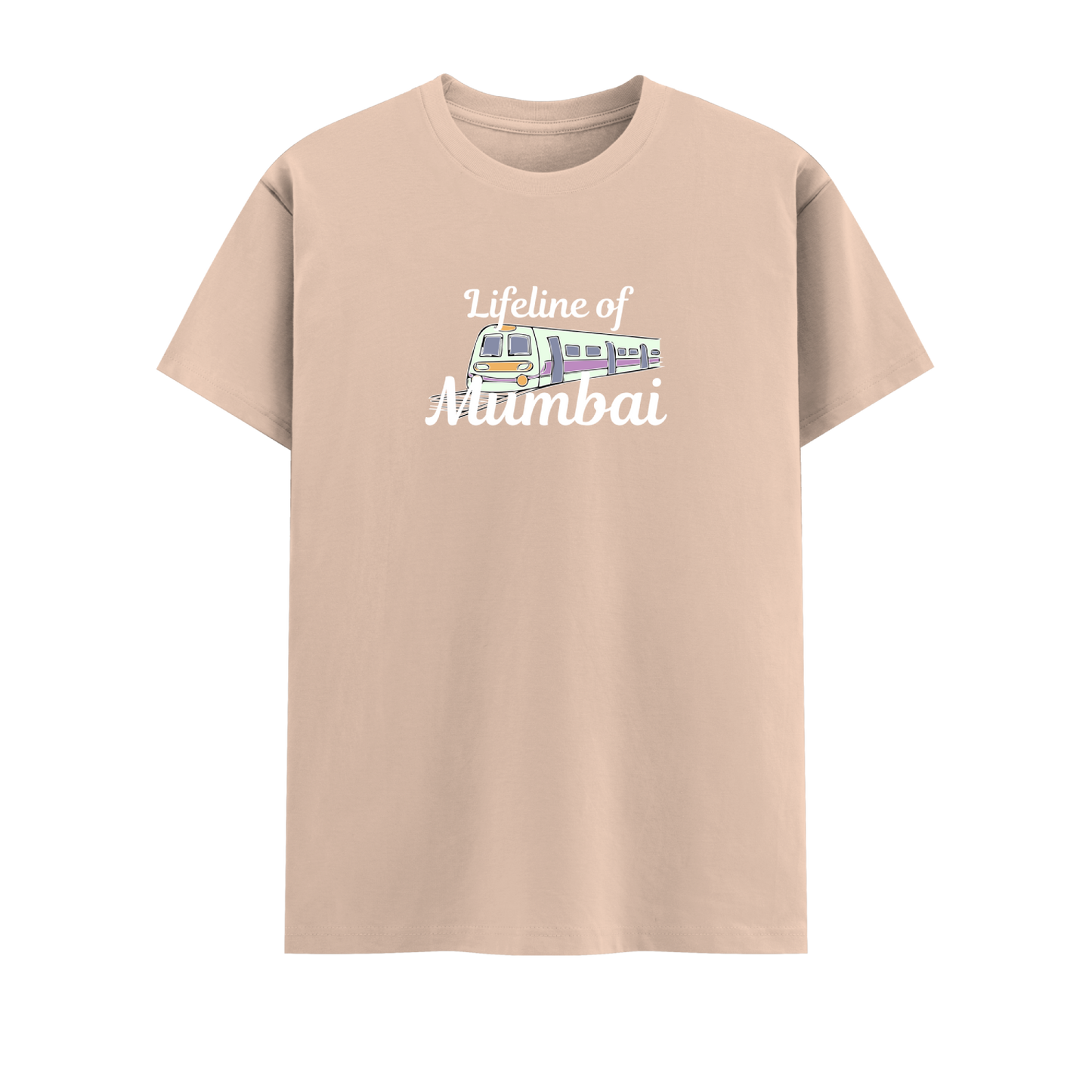 Local Train Short Sleeve Crew Neck Cotton Tshirt