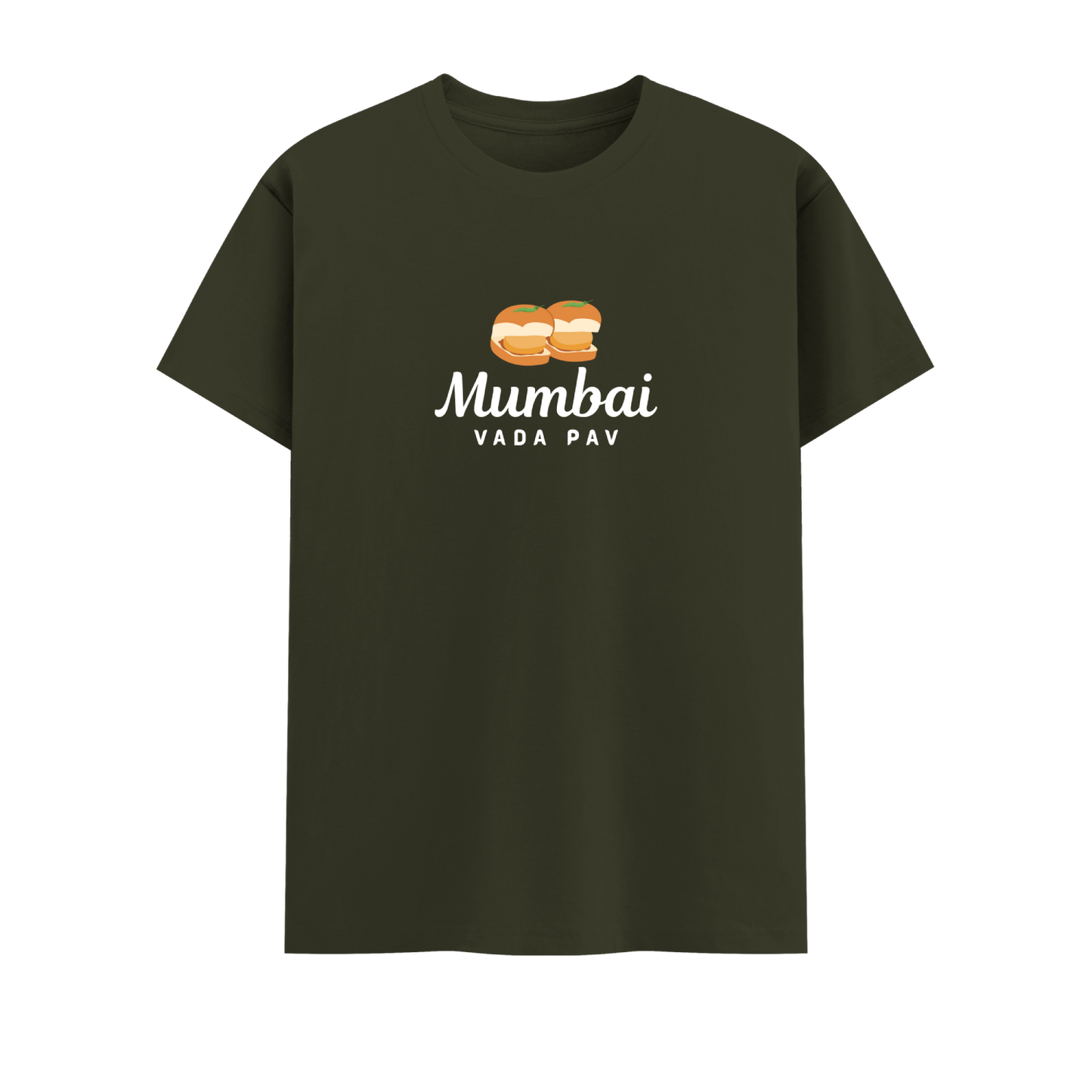 Vada Pav Short Sleeve Crew Neck Cotton Tshirt